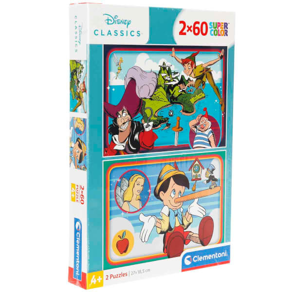2 x 60 Parça Supercolor Puzzle: Disney Classic