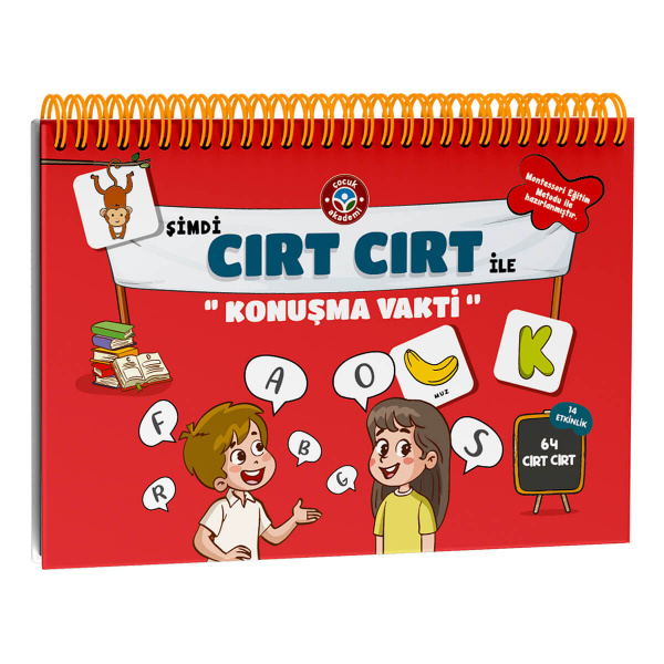 Çocuk Akademi 1-4 Yaş Şimdi Cırt Cırt ile Konuşma Vakti Etkinlik Kitabı