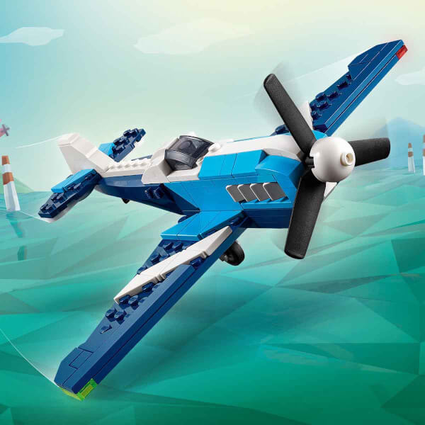 LEGO Creator 3’ü 1 Arada Uçak: Yarış Uçağı 31160 - 7 Yaş ve Üzeri Çocuklar için Jet veya Helikoptere Dönüşebilen Yaratıcı Oyuncak Yapım Seti (178 Parça)