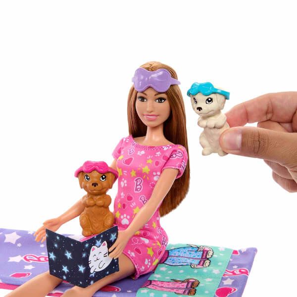 Barbie ve Köpekçikleri Pijama Partisi Oyun Seti HXN01