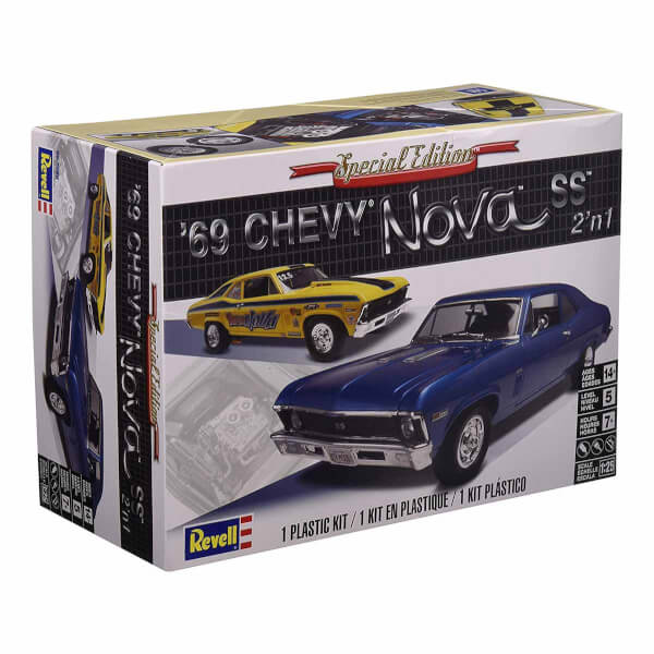 Revell 1:25 1969 Chevy Nova SS 2'in1 Araba VSA12098