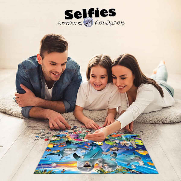 500 Parça 3D Puzzle: Hayvanat Bahçesi Selfie