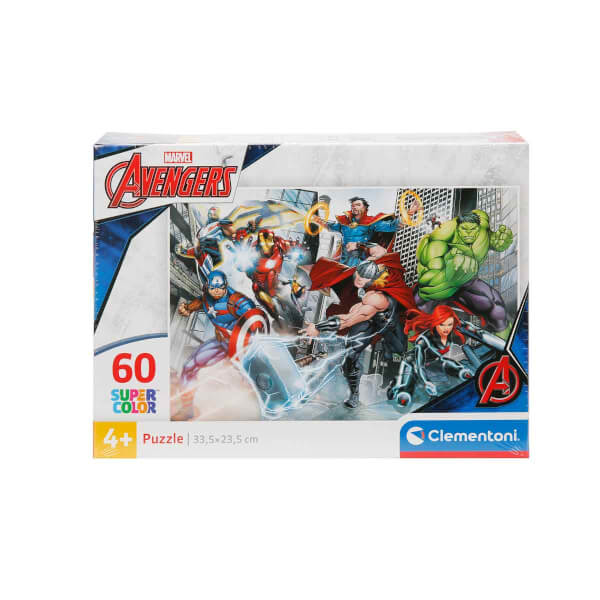 60 Parça Supercolor Puzzle: Marvel Avengers