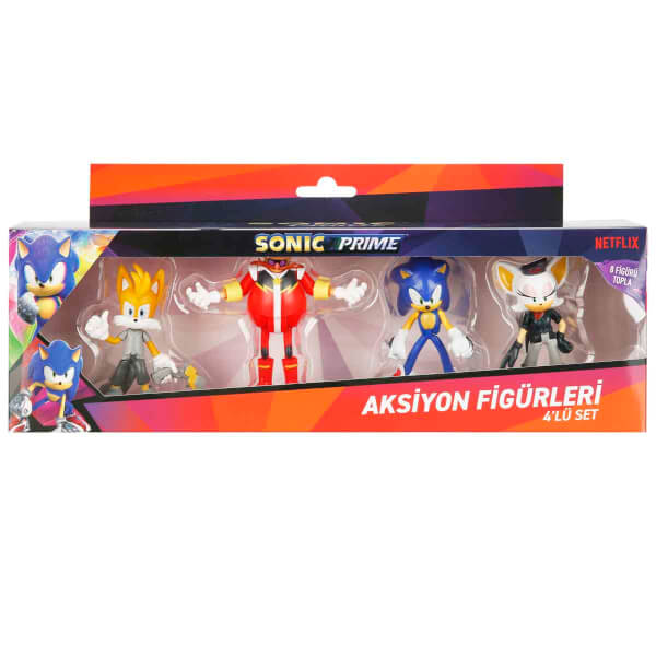 Sonic Prime 4'lü Figür Seti