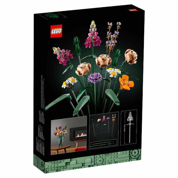 LEGO Çiçek Buketi 10280 Yapım Seti; Yetişkinlere Yönelik Benzersiz bir Hediye Buketi ve Yaratıcı Proje (756 Parça)