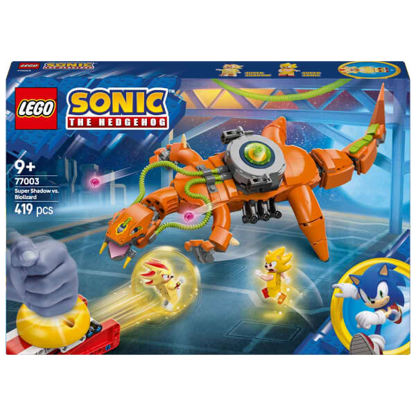 LEGO Sonic the Hedgehog Super Shadow, Biolizard’a Karşı 77003 - 9 Yaş ve Üzeri Çocuklar için Yaratıcı Oyuncak Yapım Seti (419 Parça)