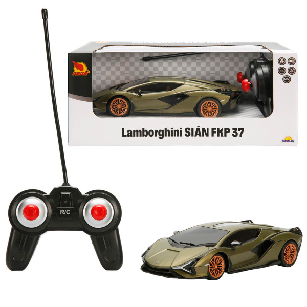1:24 Suncon Lamborghini Sian Işıklı Uzaktan Kumandalı Araba - Yeşil