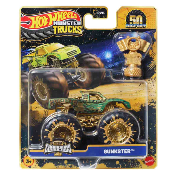 Hot Wheels Monster Trucks Bigfoot Trophy Şampiyonları Tekli Arabalar JDV96