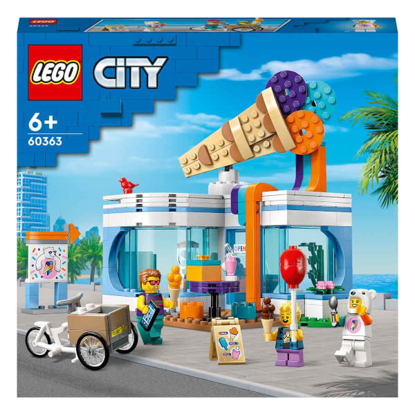  LEGO City Dondurma Dükkanı 60363 - Yaratıcı Oyunları Seven 6 Yaş ve Üzeri Çocuklar için Eğlenceli Oyuncak Yapım Seti (296 Parça)