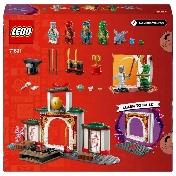 LEGO NINJAGO Ninja Spinjitzu Tapınağı 71831 - 4 Yaş ve Üzeri Çocuklar için 4 Minifigür ve Ejderha Modeli İçeren Yaratıcı Oyuncak Yapım Seti (158 Parça)