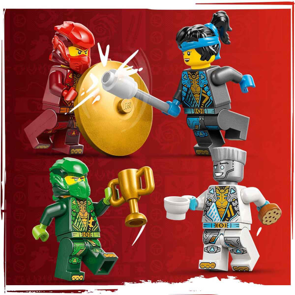 LEGO NINJAGO Ninja Spinjitzu Tapınağı 71831 - 4 Yaş ve Üzeri Çocuklar için 4 Minifigür ve Ejderha Modeli İçeren Yaratıcı Oyuncak Yapım Seti (158 Parça)