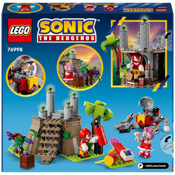 LEGO Sonic the Hedgehog Knuckles ve Master Emerald Tapınağı 76998 – 8 Yaş ve Üzeri Çocuklar İçin Video Oyunu Karakterleri İçeren Yaratıcı Oyuncak Yapım Seti (325 Parça)