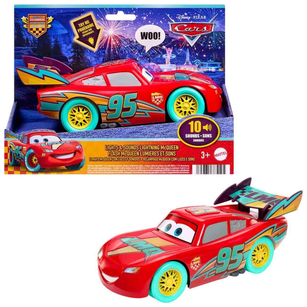 Sesli ve Işıklı Disney ve Pixar Cars Kutlama Yarışı Şimşek McQueen Aracı