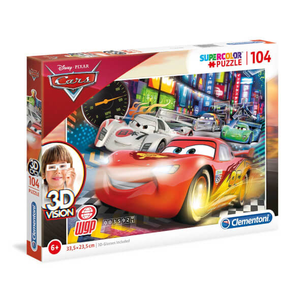 104 Parça 3D Puzzle : Soog Cars 2