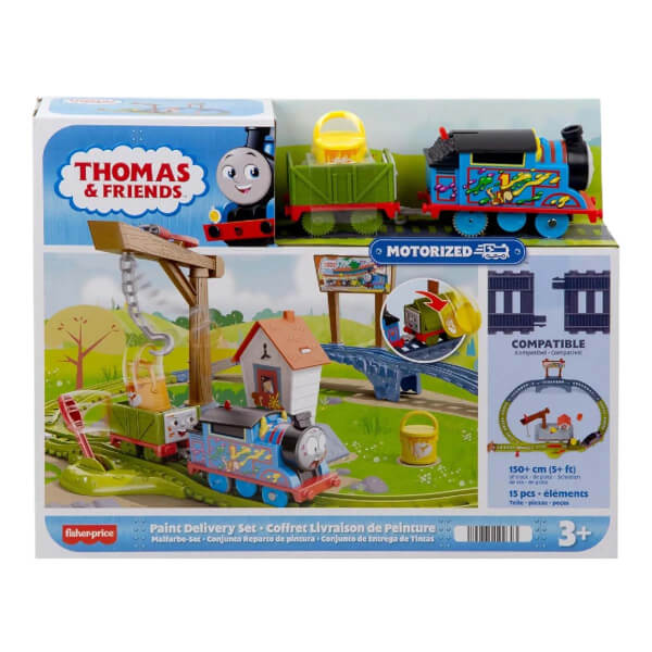 Fisher Price Thomas ve Arkadaşları Boya Teslimatı Motorlu Tren Seti HTN34