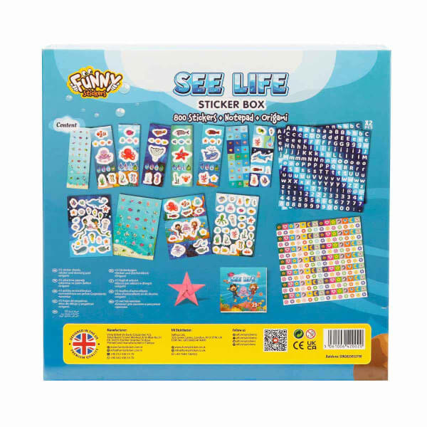 Deniz Yaşamı Sticker Seti 802 Parça