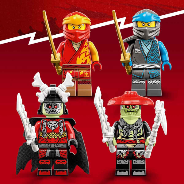 LEGO NINJAGO Kai’nin Robot Motosikleti EVO 71783 - 7 Yaş ve Üzeri Çocuklar için Kai ve İskelet Minifigürleri İçeren Yaratıcı Oyuncak Yapım Seti (312 Parça)