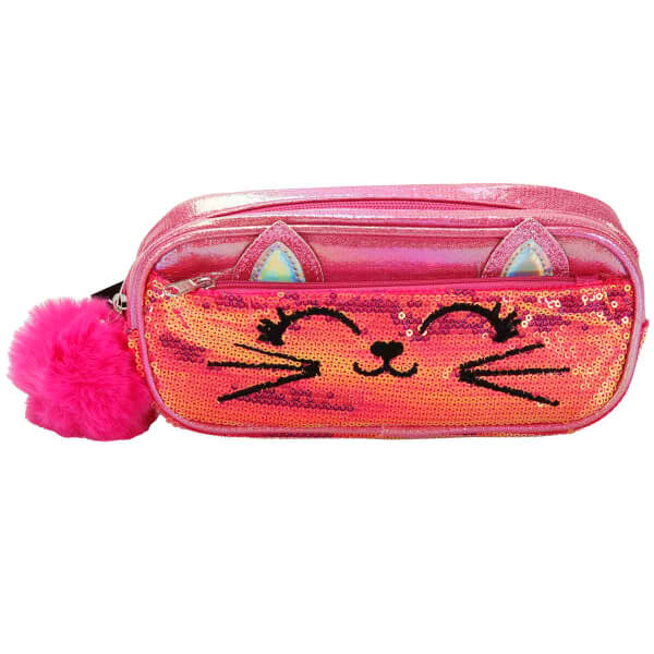 Bear &amp; Deer Kedi Desenli Kalem Kutusu BD-KCS225 - Pembe