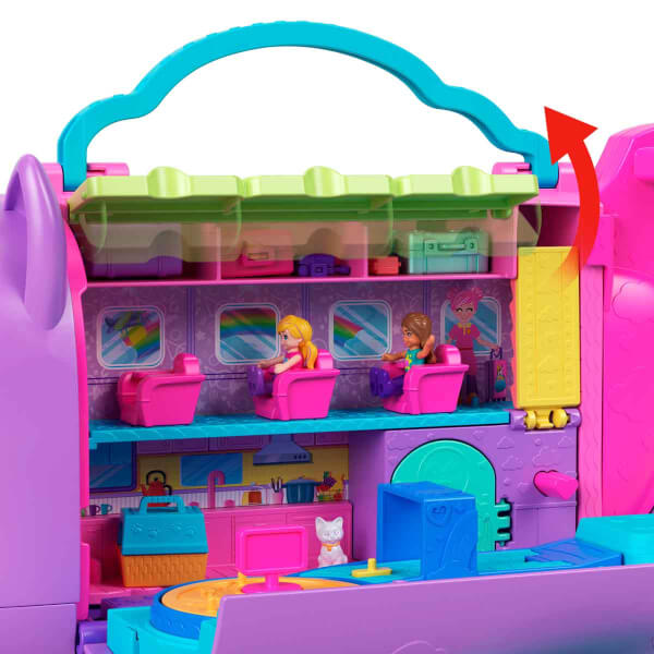 Polly Pocket Minik Kedi Hava Yolları Oyun Seti HWP19