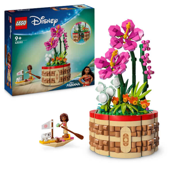 LEGO Disney Moana’nın Saksısı 43252 – 9 Yaş ve Üzeri Çocuklar İçin Mini Bebek Figürü ve Yelkenli Tekne İçeren Yaratıcı Oyuncak Yapım Seti (619 Parça)