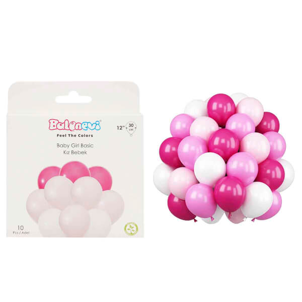 Kız Bebek Balon 10’lu 