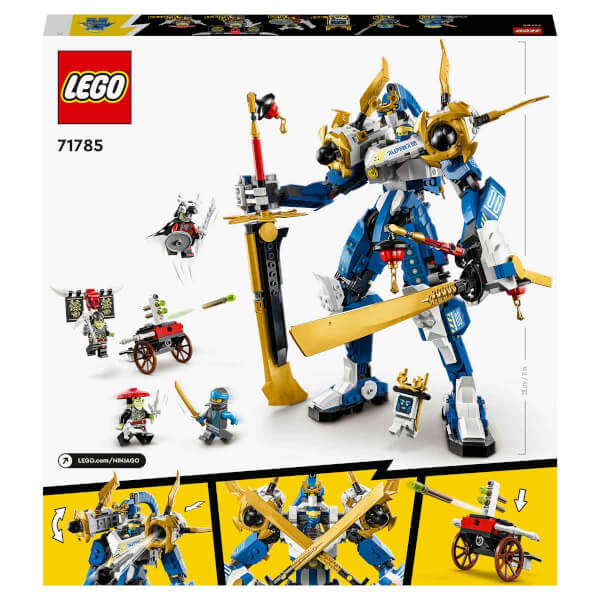 LEGO NINJAGO Jay’in Titan Robotu 71785 - 9 Yaş ve Üzeri Çocuklar için Oyuncak Savaş Robotu ve Ninja Minifigürleri İçeren Oyuncak Yapım Seti (794 Parça)