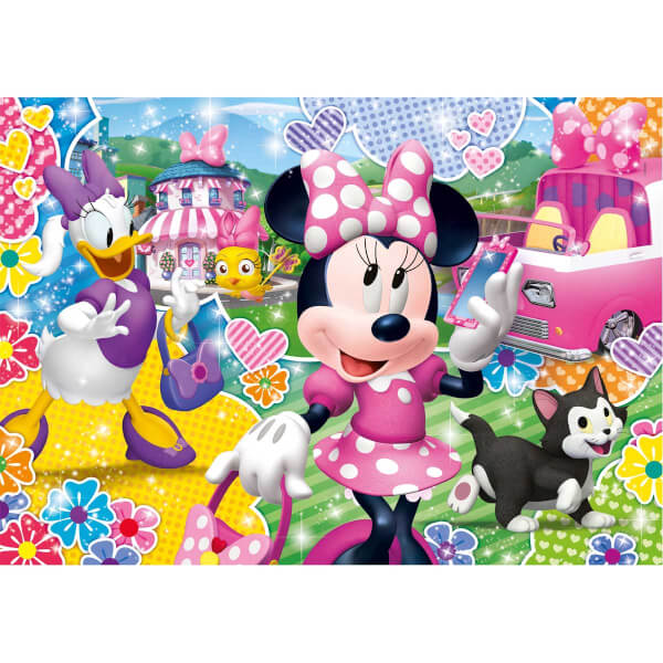 104 Parça Puzzle : Glitter Minnie Happy Helpers 