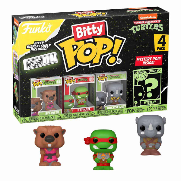 Funko Bitty Pop: Teenage Mutant Ninja Turtles Splinter 4 lü Sürpriz Figür Seti 