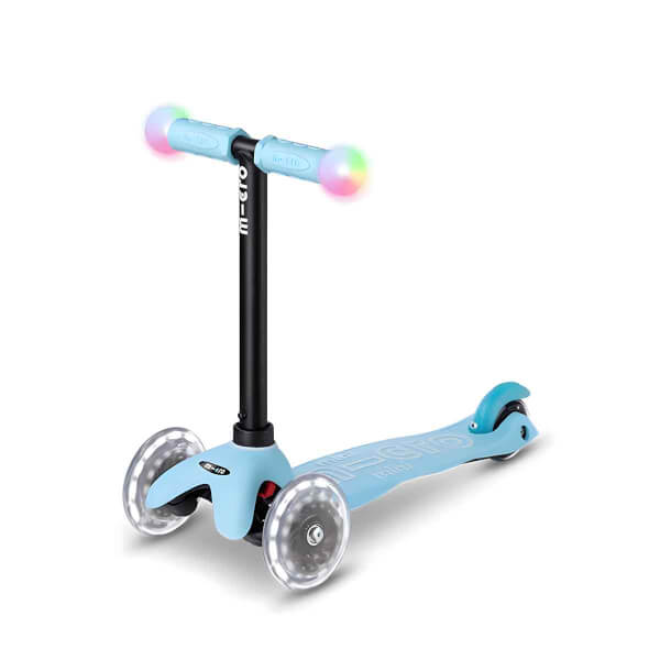 4in1 Micro Mini2Grow Deluxe Magic 3 Tekerlekli Işıklı Mavi Scooter 