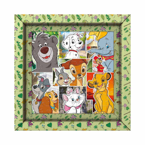 60 Parça Frame Puzzle: Disney Animal Friends
