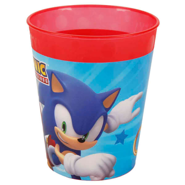 Sonic Speed Desenli Plastik Bardak 250 ml