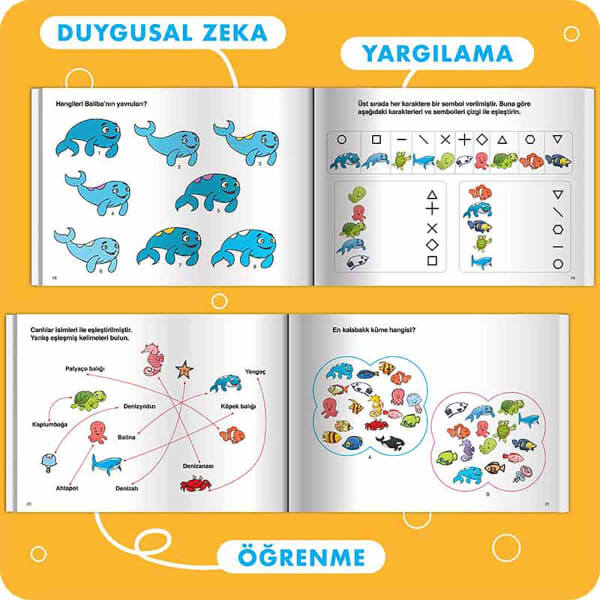 Dikkati Güçlendiren Hikaye Seti: Balina Baliba Kutulu Set 10 Kitap 