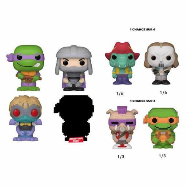 Funko Bitty Pop: Teenage Mutant Ninja Turtles Donatello 4 lü Sürpriz Figür Seti 