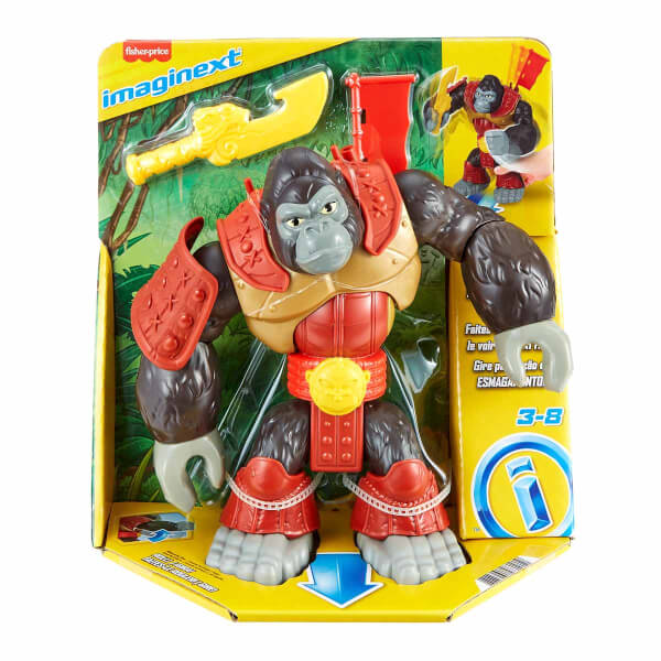 Imaginext Silverback Gorilla Smash Figür Seti GYX01