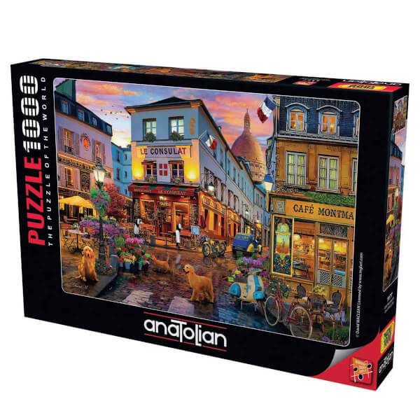 1000 Parça Puzzle: Cafe Montmartre