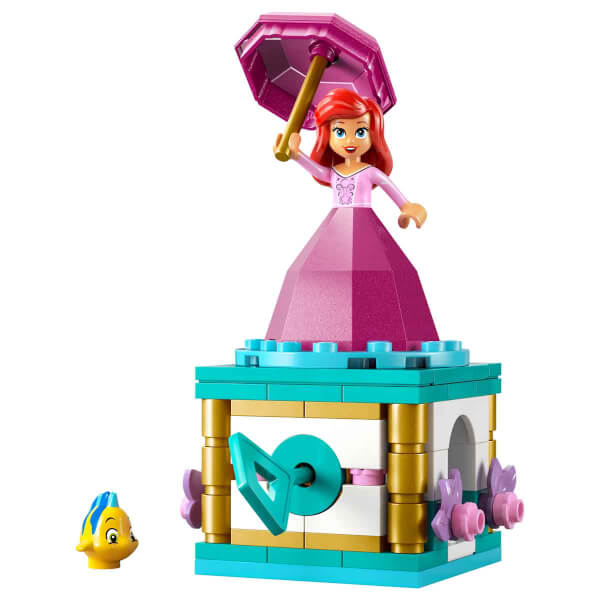 LEGO Disney Princess Dönen Ariel 43259 - 5 Yaş ve Üzeri Prenses Seven Çocuklar için Mini Bebek Figürü İçeren Yaratıcı Oyuncak Yapım Seti (93 Parça)