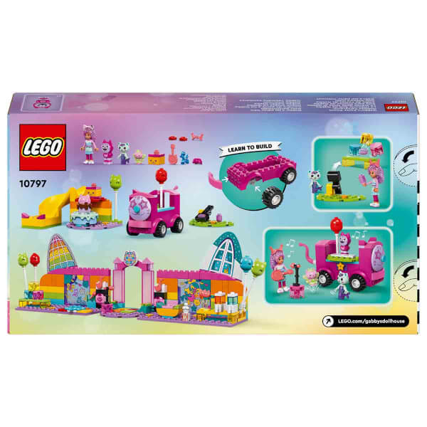 LEGO 4+ Gabby’s Dollhouse Gabby’nin Parti Odası 10797 - 4 Yaş ve Üzeri Çocuklar için Yaratıcı Oyuncak Yapım Seti (252 Parça)