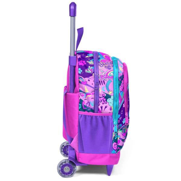 Coral High Graffiti Işıklı Tekerlekli Çekçekli Okul Çantası 23960