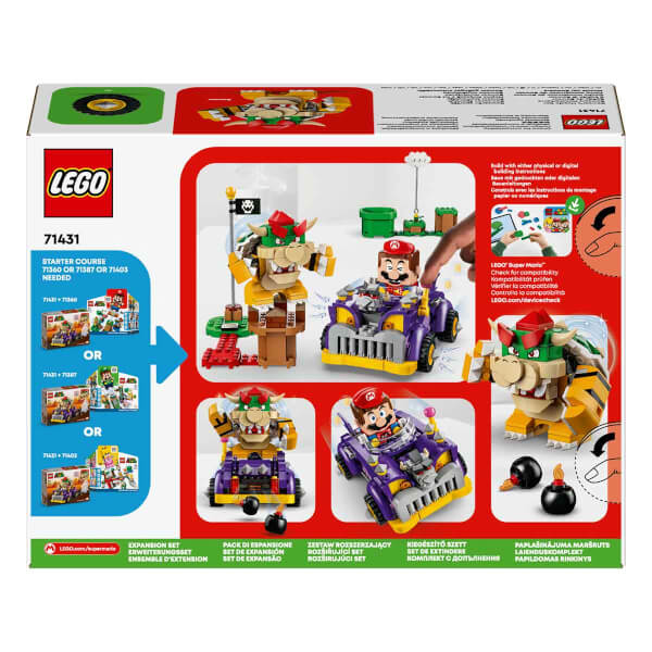 LEGO® Super Mario™ Bowser'ın Büyük Arabası Ek Macera Seti 71431 - 8 Yaş ve Üzeri Super Mario Hayranları İçin Koleksiyonluk Yaratıcı Oyuncak Yapım Seti (458 Parça)