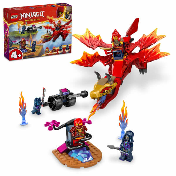 LEGO NINJAGO Kai’nin Kaynak Ejderha Savaşı 71815 - 4 Yaş ve Üzeri Çocuklar için 4 Minifigür İçeren Yaratıcı Oyuncak Yapım Seti (120 Parça)