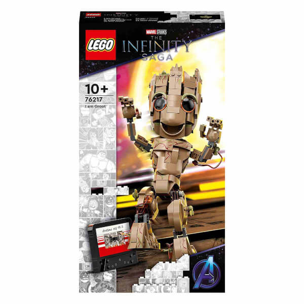 LEGO Marvel Ben Groot 76217 - 10 Yaş ve Üzeri Çocuklar için Koleksiyonluk Bebek Groot Yapım ve Sergileme Modeli (476 Parça)