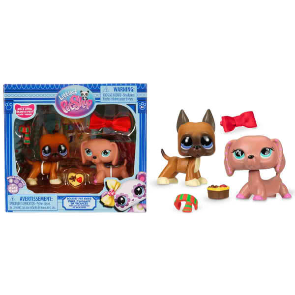 Littlest Pet Shop Minişler 2’li Figür Seti S4 - 267&amp;268 Danua Köpek Ve Dakhund Köpek