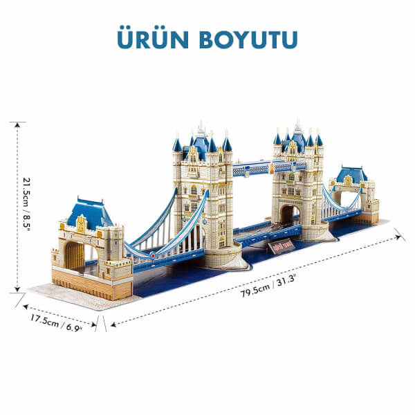 120 Parça 3D Puzzle: National Geographic Tower Bridge