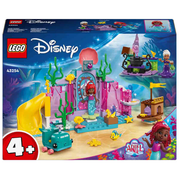 LEGO Disney Princess Ariel’in Kristal Mağarası 43254 – 4 Yaş ve Üzeri Çocuklar İçin Deniz Kızı ve Balık Figürleri İçeren Yaratıcı Oyuncak Yapım Seti (141 Parça)