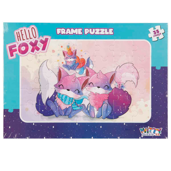 35 Parça Puzzle: Sevimli Tilkiler