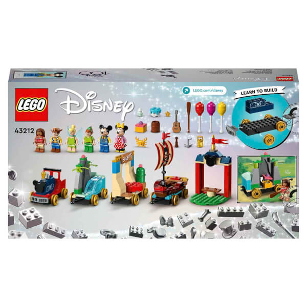 LEGO® | Disney: Disney Kutlama Treni 43212 - 4 Yaş ve Üzeri Genç Hayranlar ve Çocuklar için Yaratıcı Oyuncak Yapım Seti (200 Parça)