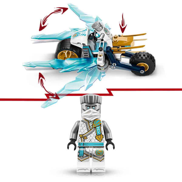 LEGO NINJAGO Zane’in Buz Motosikleti 71816 – 7 Yaş ve Üzeri İçin Zane Minifigürü İçeren Yaratıcı Oyuncak Yapım Seti (84 Parça)