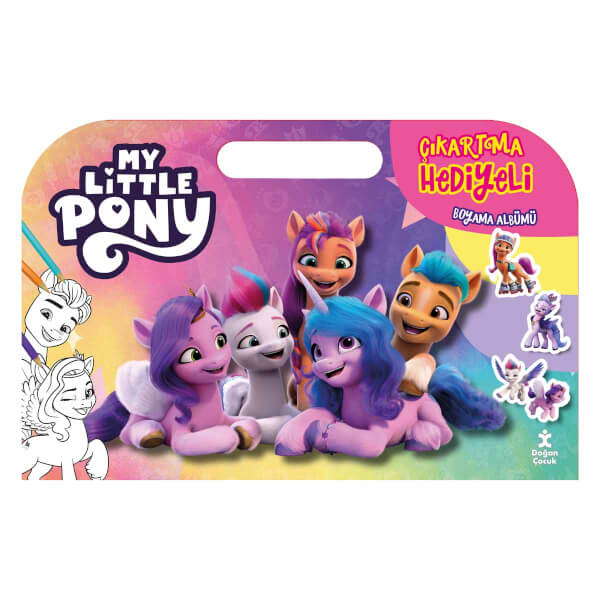 My Little Pony Çıkartma Hediyeli Boyama Albümü