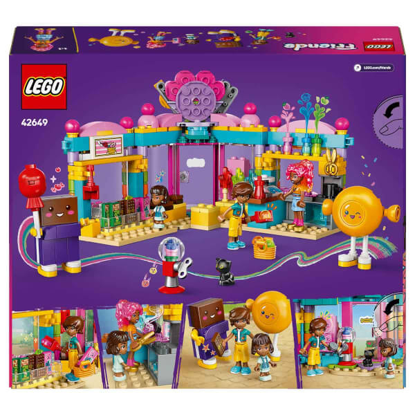 LEGO Friends Heartlake City Şekerci Dükkanı 42649 - 6 Yaş ve Üzeri Çocuklar için Mini Bebek İçeren Yaratıcı Oyuncak Yapım Seti (376 Parça)