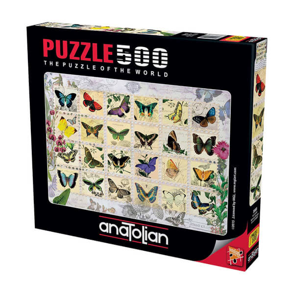 500 Parça Puzzle : Kelebekler